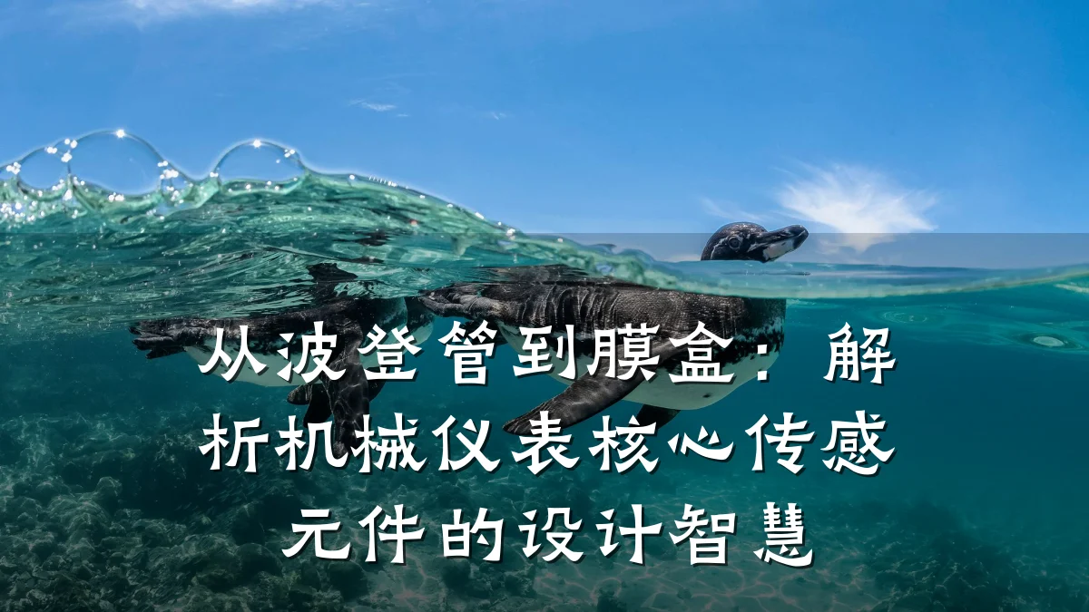从波登管到膜盒:解析机械仪表核心传感元件的设计智慧