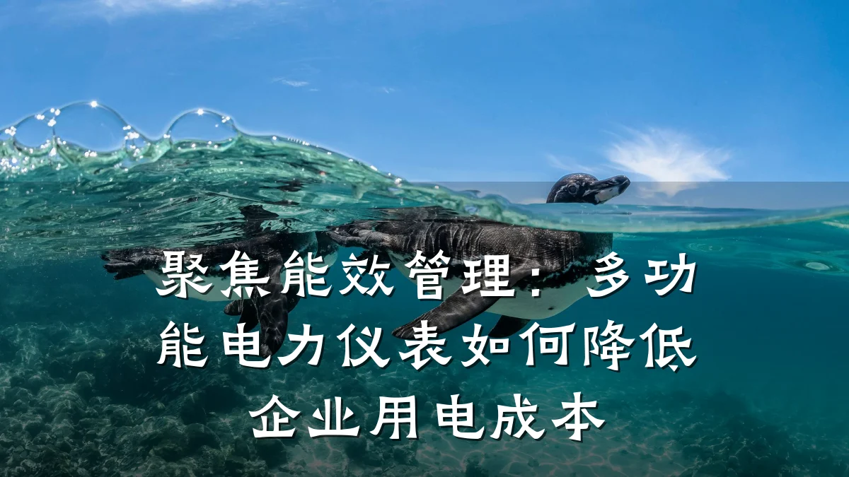 聚焦能效管理:多功能电力仪表如何降低企业用电成本
