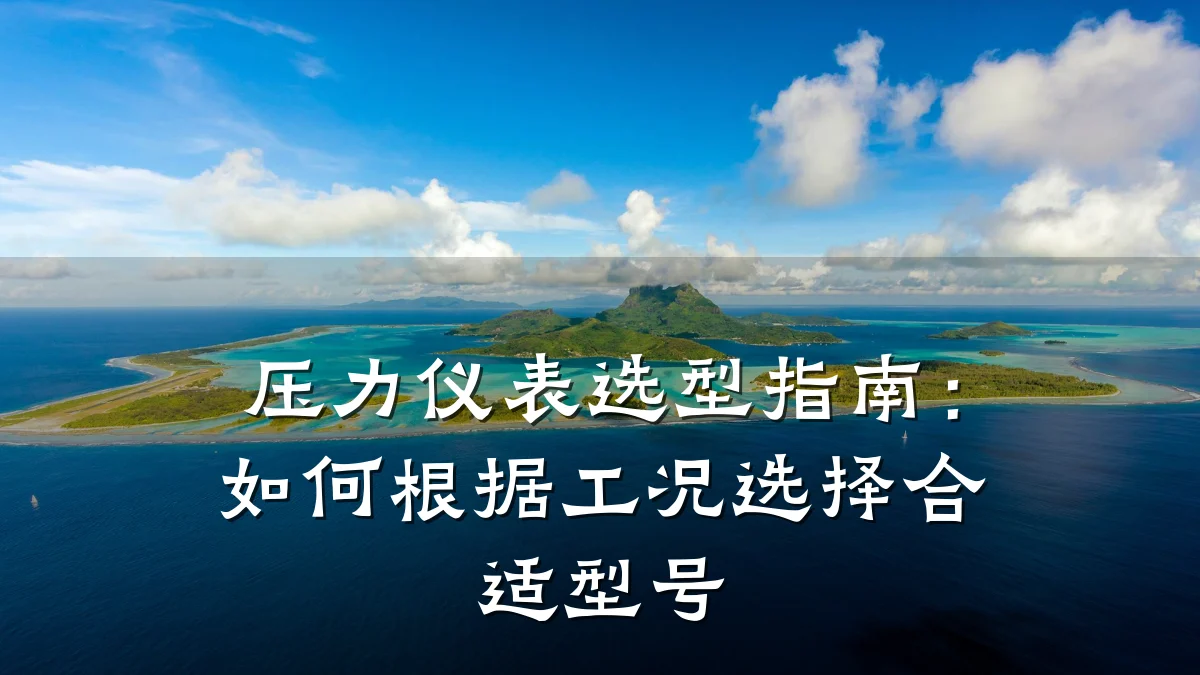 压力仪表选型指南:如何根据工况选择合适型号