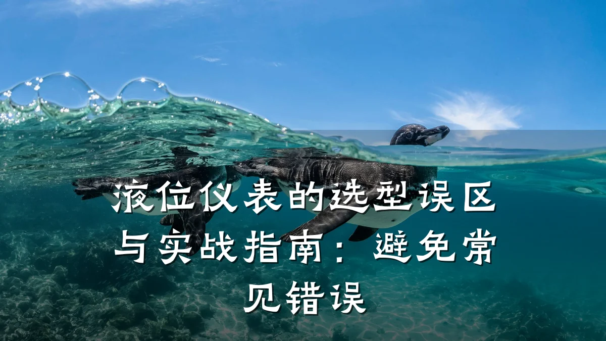 液位仪表的选型误区与实战指南：避免常见错误