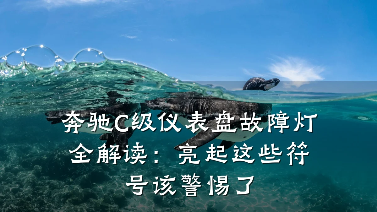 奔驰C级仪表盘故障灯全解读:亮起这些符号该警惕了