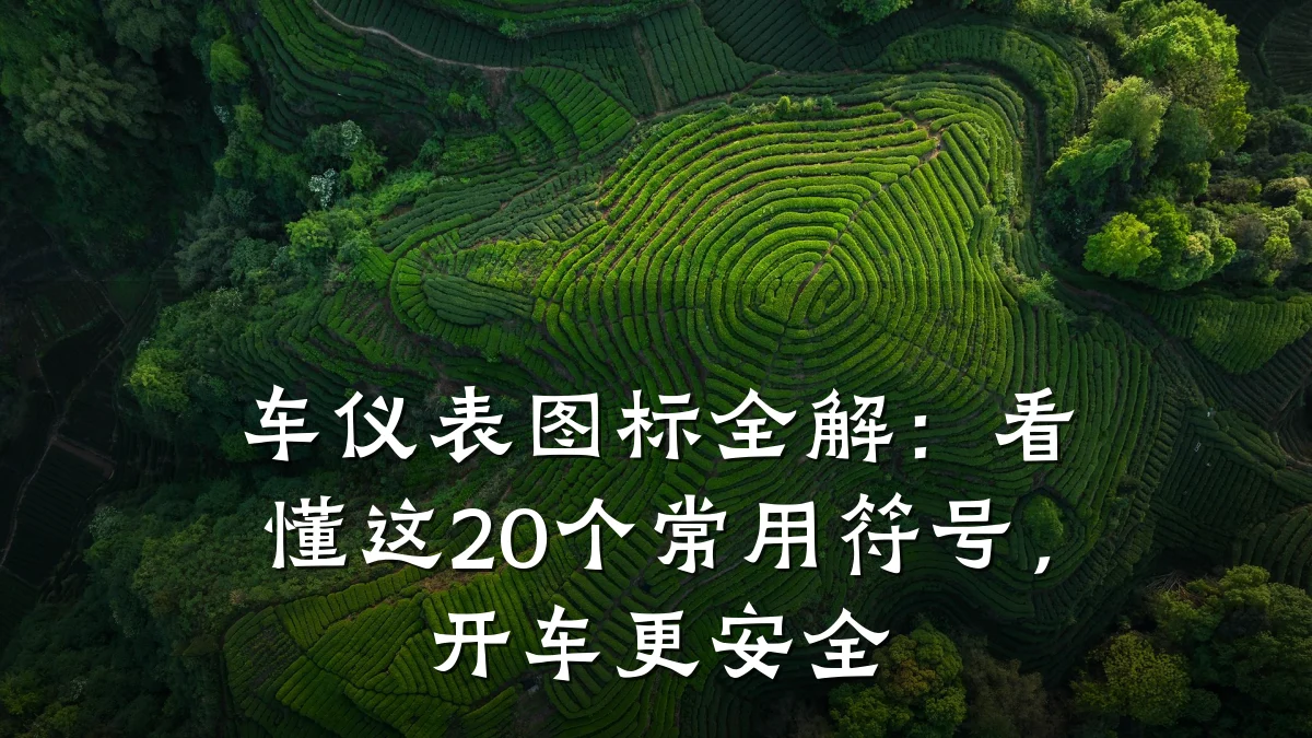 车仪表图标全解：看懂这20个常用符号，开车更安全