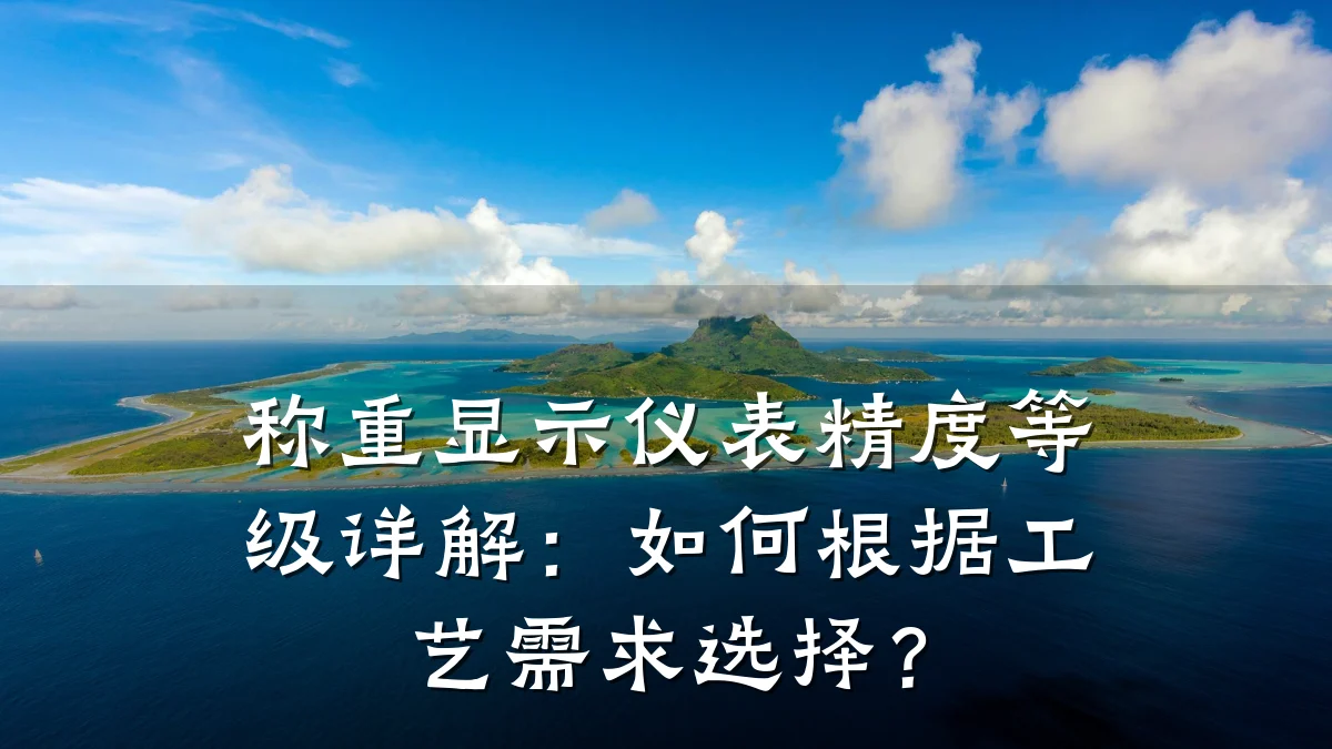 称重显示仪表精度等级详解:如何根据工艺需求选择?