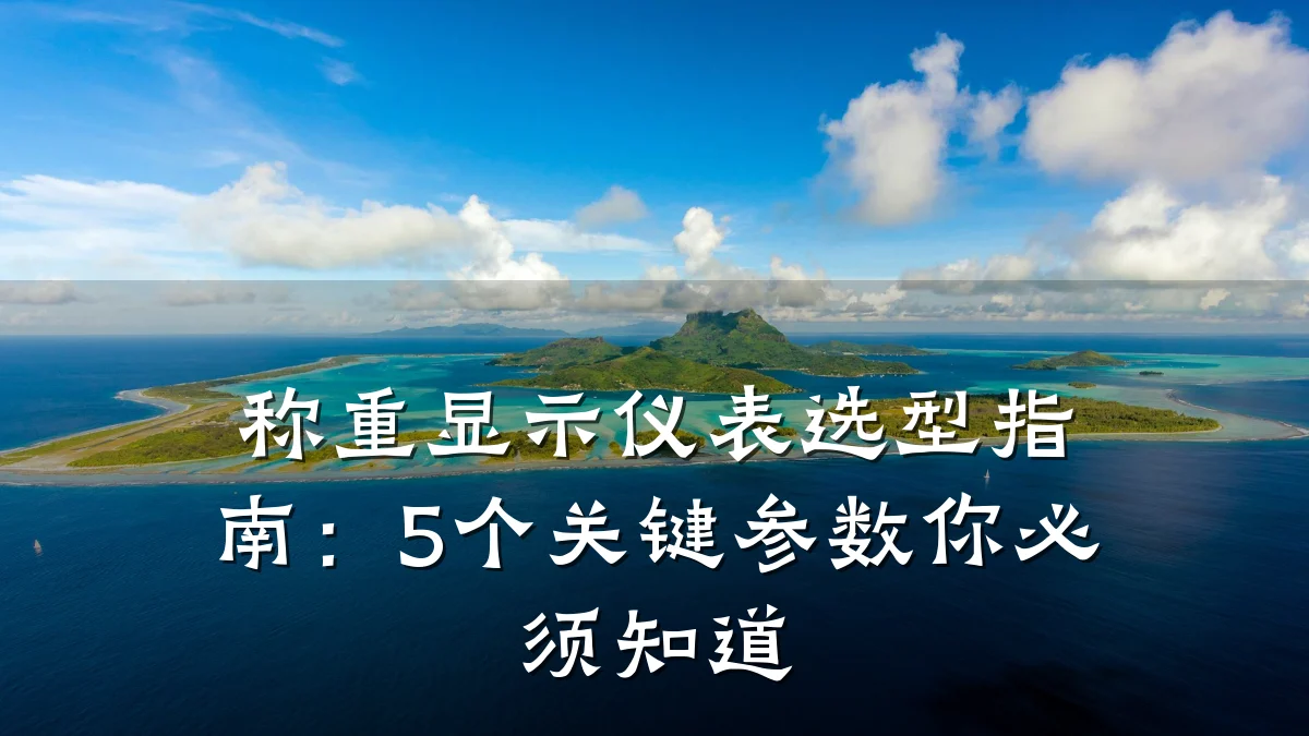 称重显示仪表选型指南:5个关键参数你必须知道