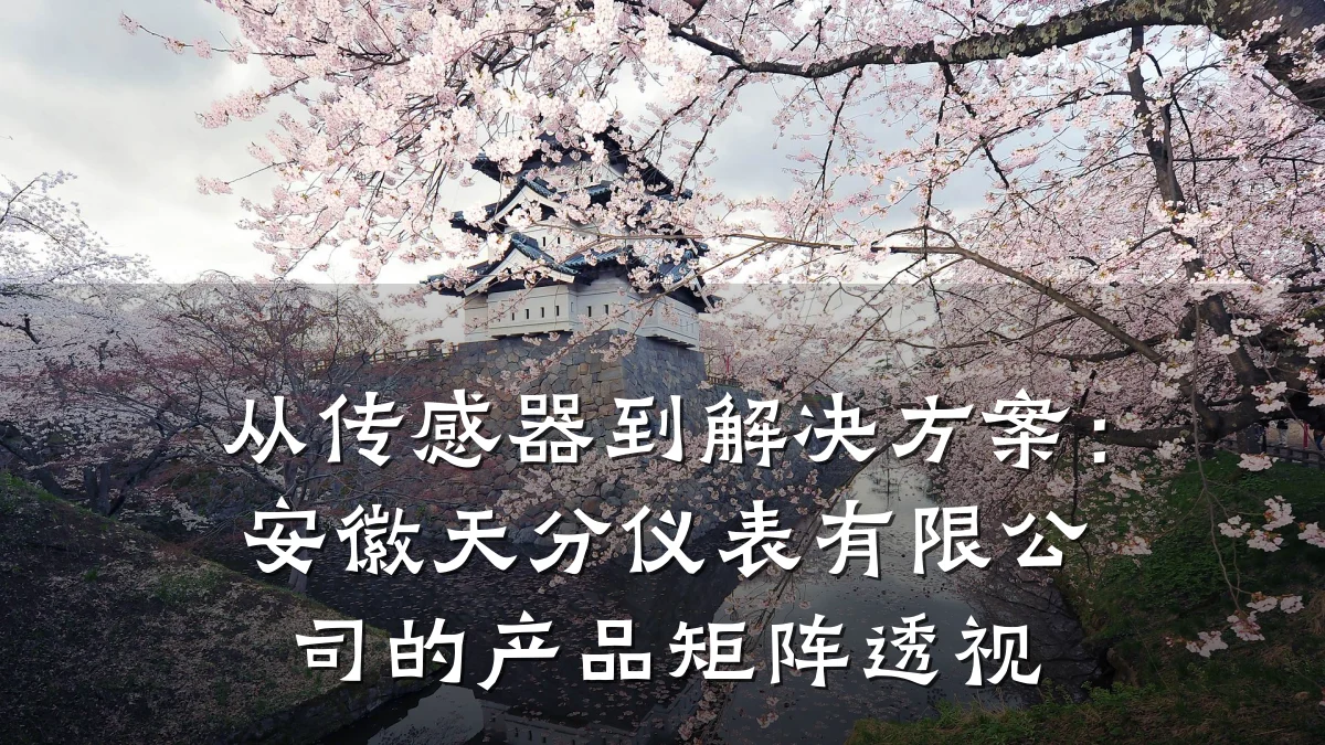 从传感器到解决方案:安徽天分仪表有限公司的产品矩阵透视