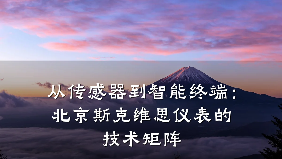 从传感器到智能终端:北京斯克维思仪表的技术矩阵