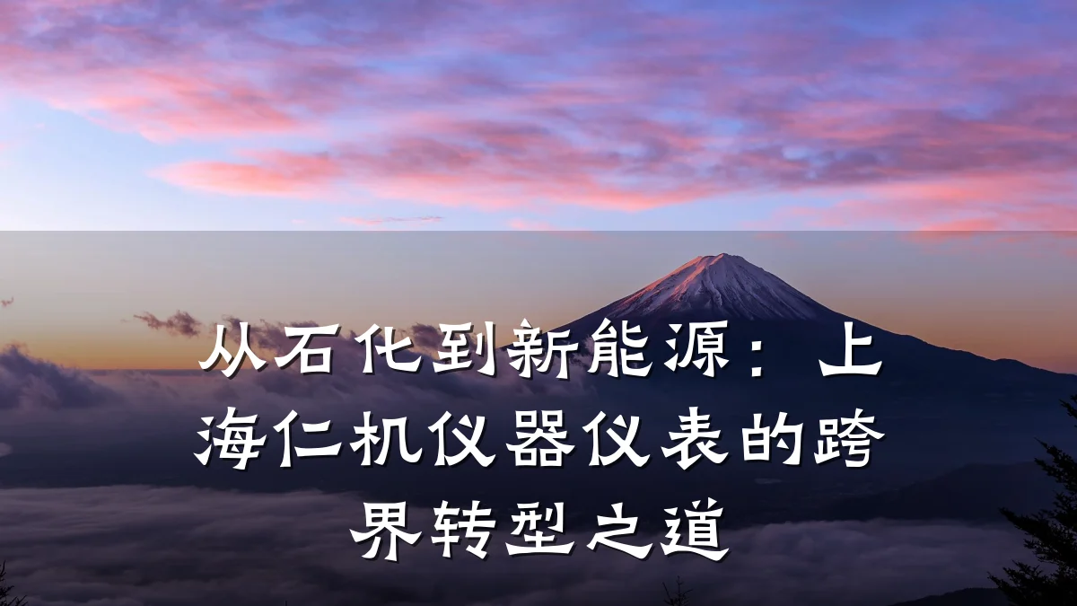 从石化到新能源:上海仁机仪器仪表的跨界转型之道