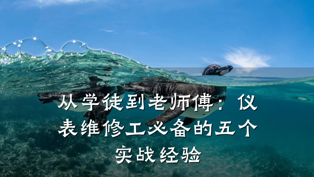 从学徒到老师傅:仪表维修工必备的五个实战经验