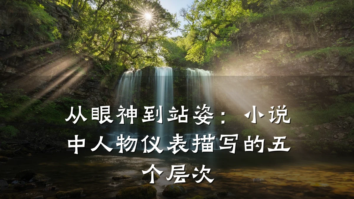 从眼神到站姿:小说中人物仪表描写的五个层次