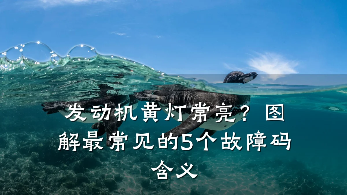 发动机黄灯常亮?图解最常见的5个故障码含义