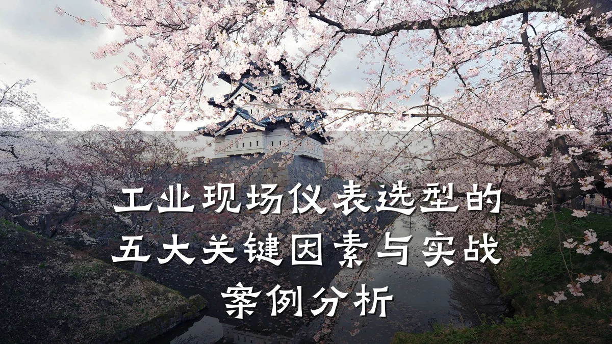 工业现场仪表选型的五大关键因素与实战案例分析