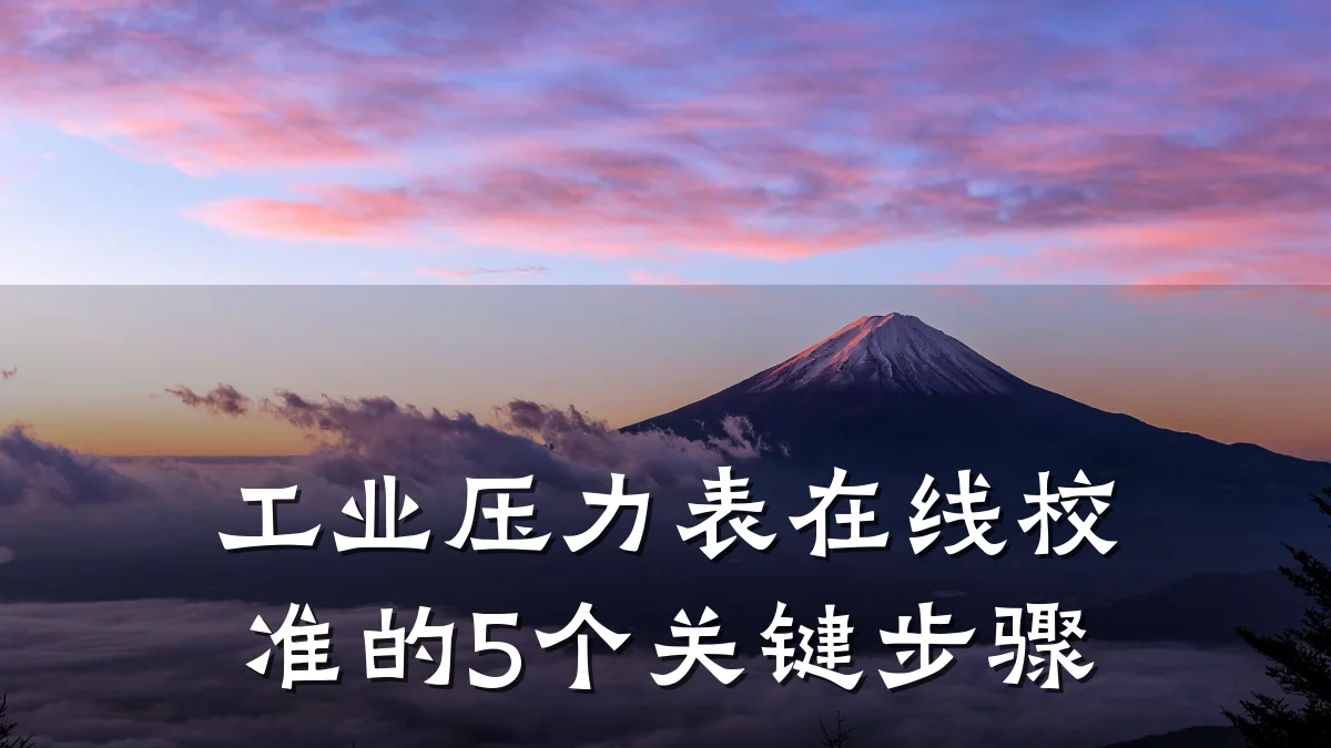 工业压力表在线校准的5个关键步骤
