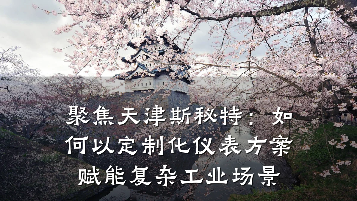 聚焦天津斯秘特:如何以定制化仪表方案赋能复杂工业场景