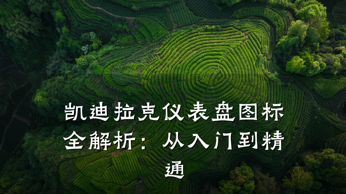凯迪拉克仪表盘图标全解析：从入门到精通