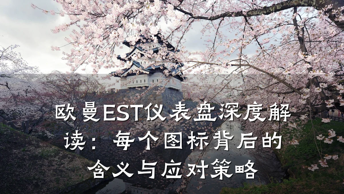 欧曼EST仪表盘深度解读:每个图标背后的含义与应对策略