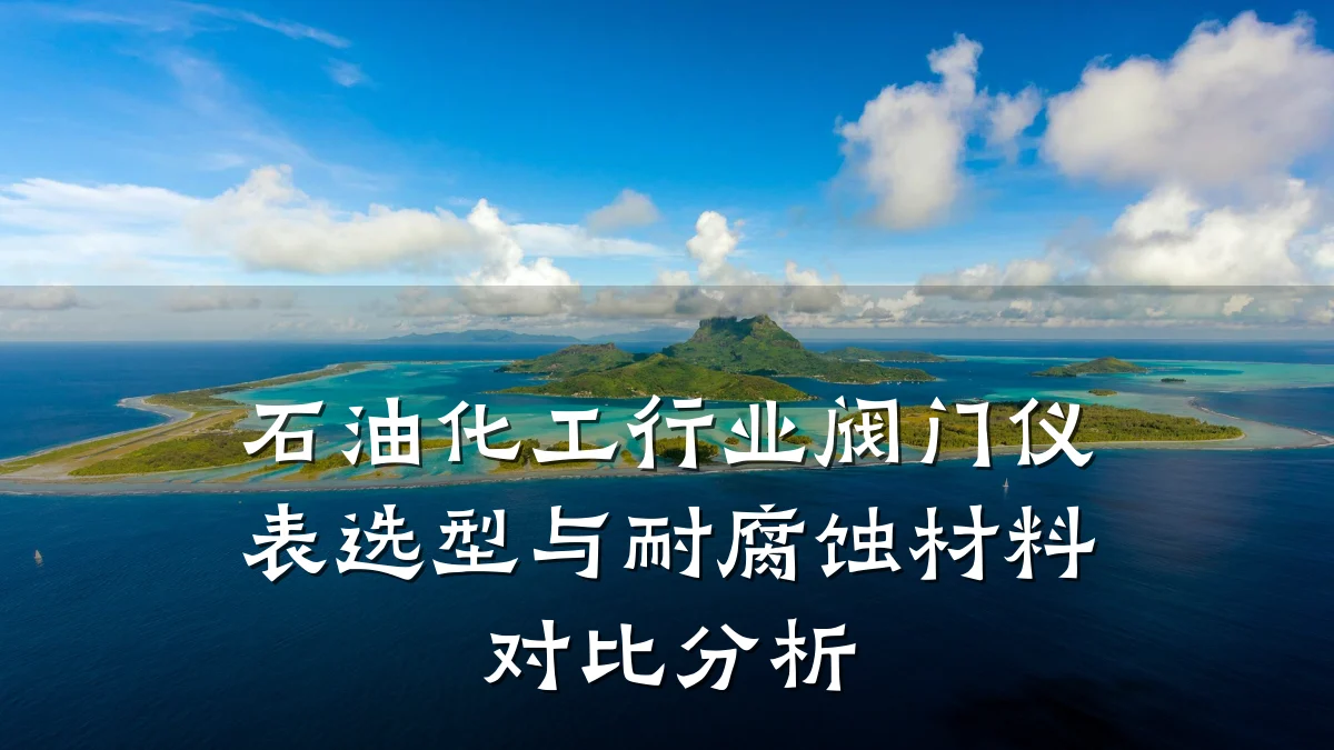 石油化工行业阀门仪表选型与耐腐蚀材料对比分析