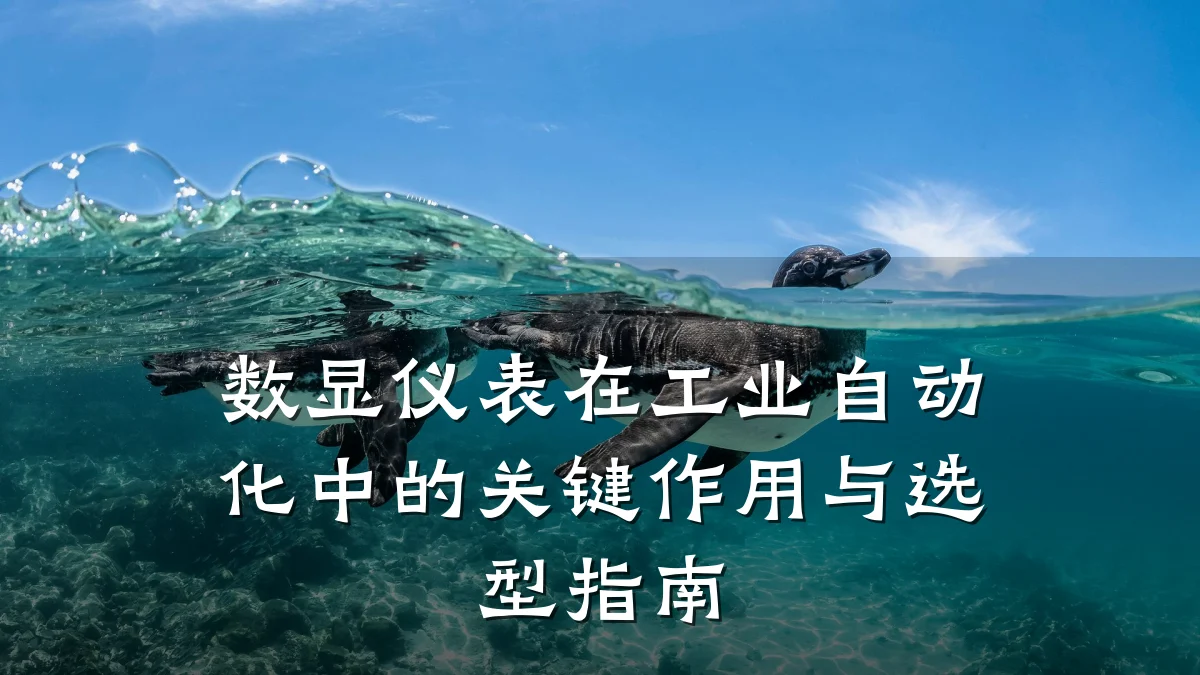 数显仪表在工业自动化中的关键作用与选型指南