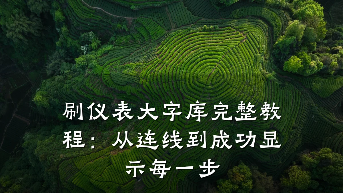 刷仪表大字库完整教程：从连线到成功显示每一步