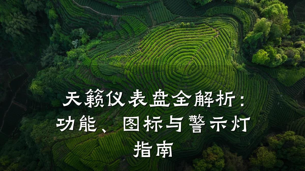天籁仪表盘全解析:功能、图标与警示灯指南