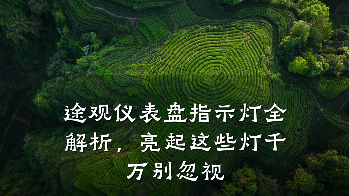 途观仪表盘指示灯全解析,亮起这些灯千万别忽视