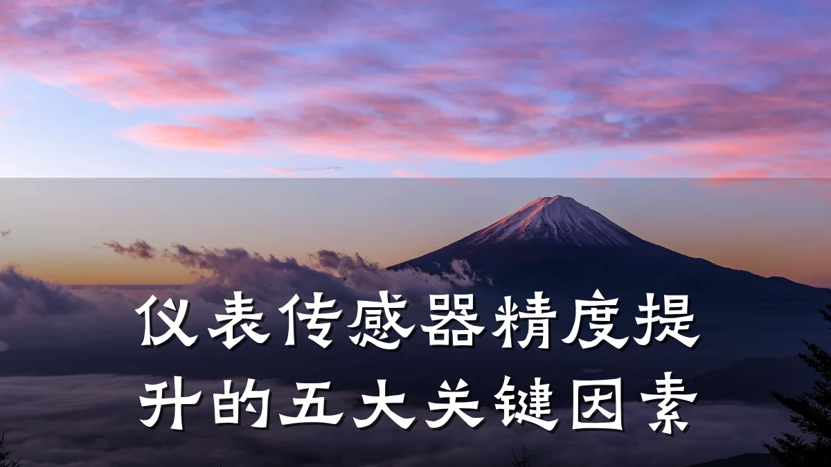 仪表传感器精度提升的五大关键因素