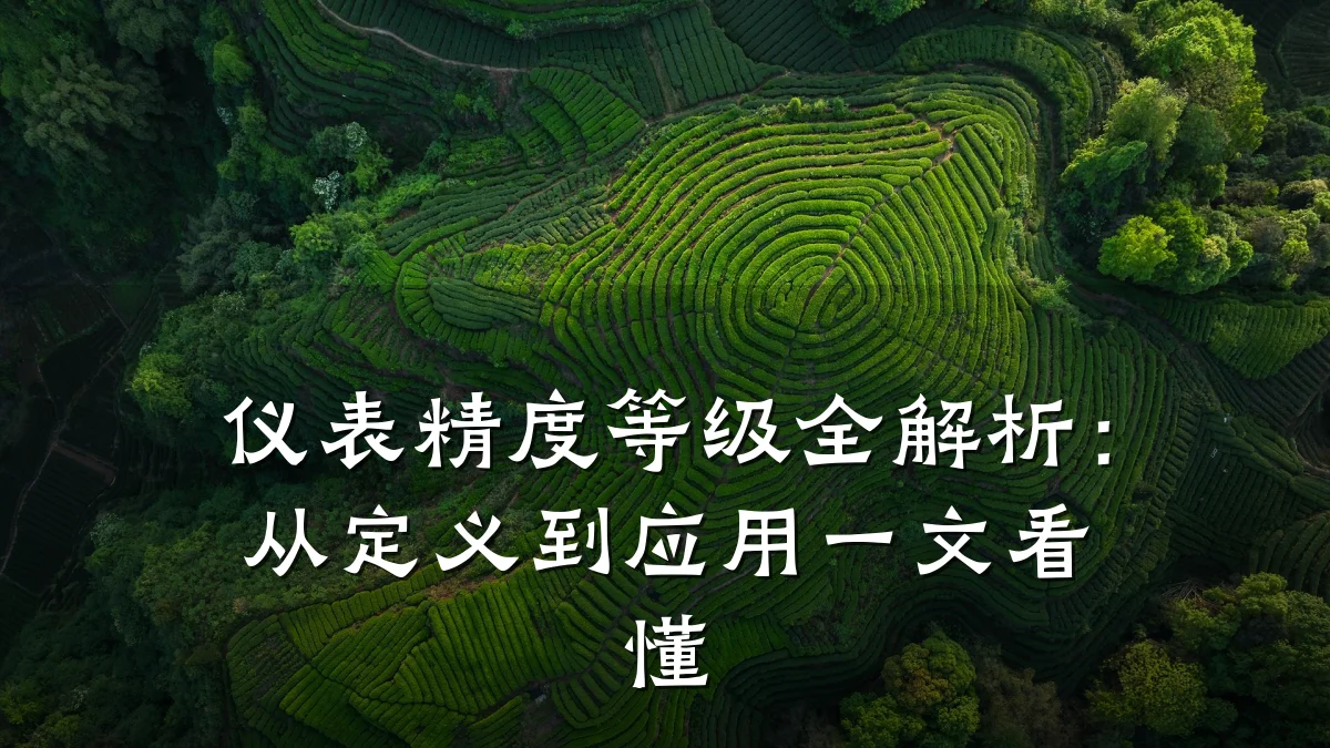 仪表精度等级全解析:从定义到应用一文看懂