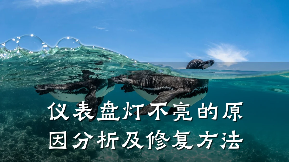 仪表盘灯不亮的原因分析及修复方法