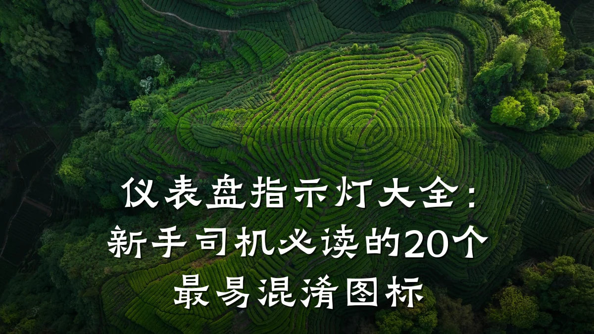 仪表盘指示灯大全:新手司机必读的20个最易混淆图标