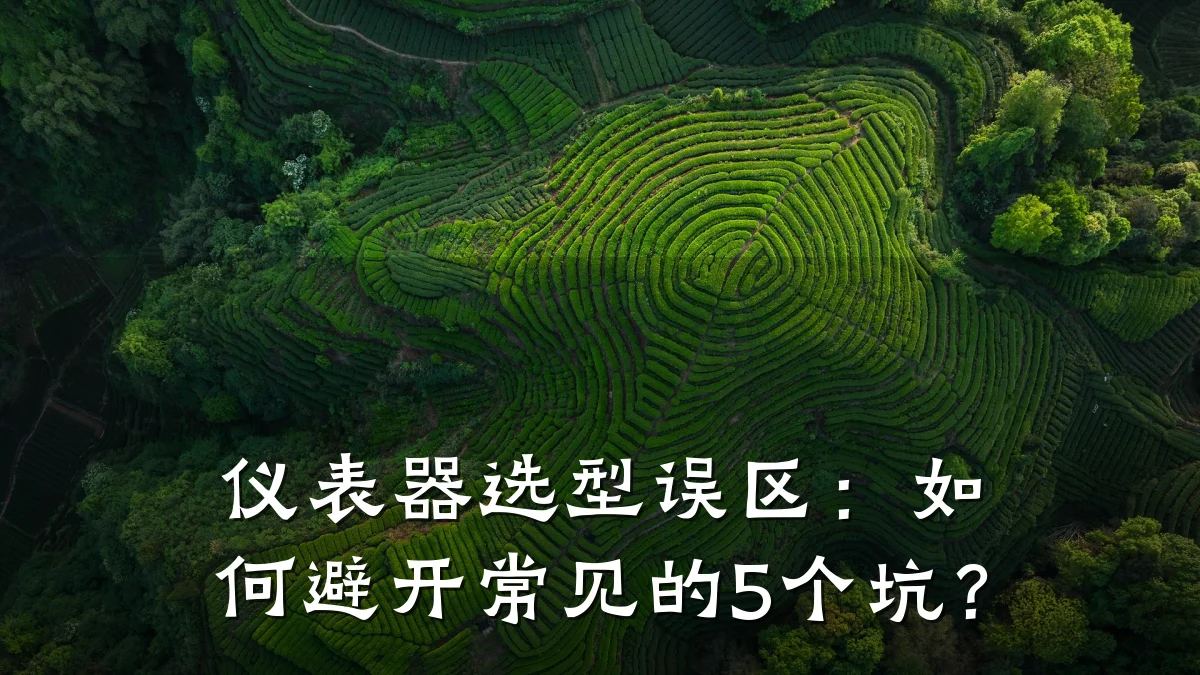 仪表器选型误区:如何避开常见的5个坑?