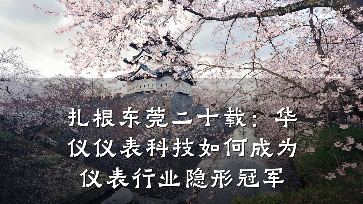 扎根东莞二十载:华仪仪表科技如何成为仪表行业隐形冠军