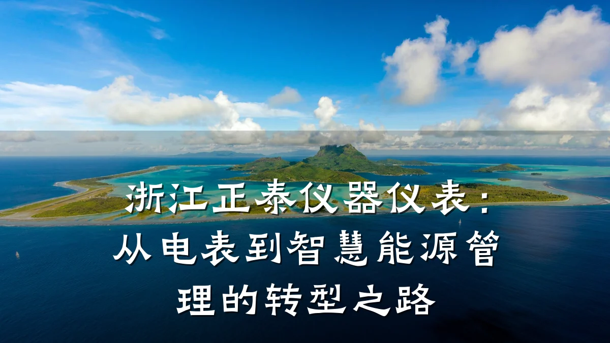 浙江正泰仪器仪表:从电表到智慧能源管理的转型之路
