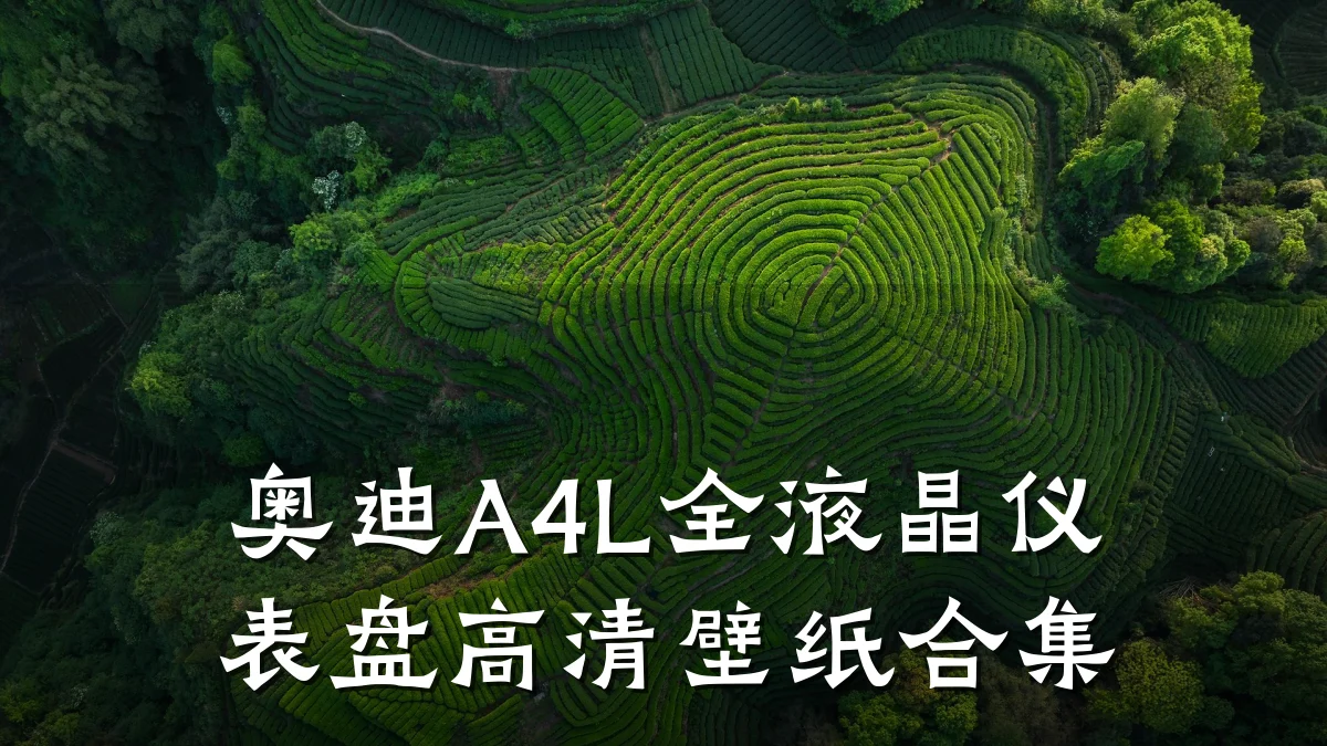 奥迪A4L全液晶仪表盘高清壁纸合集