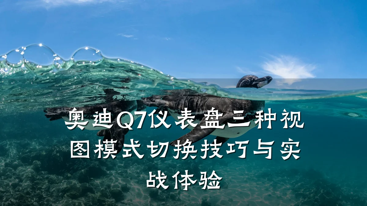 奥迪Q7仪表盘三种视图模式切换技巧与实战体验