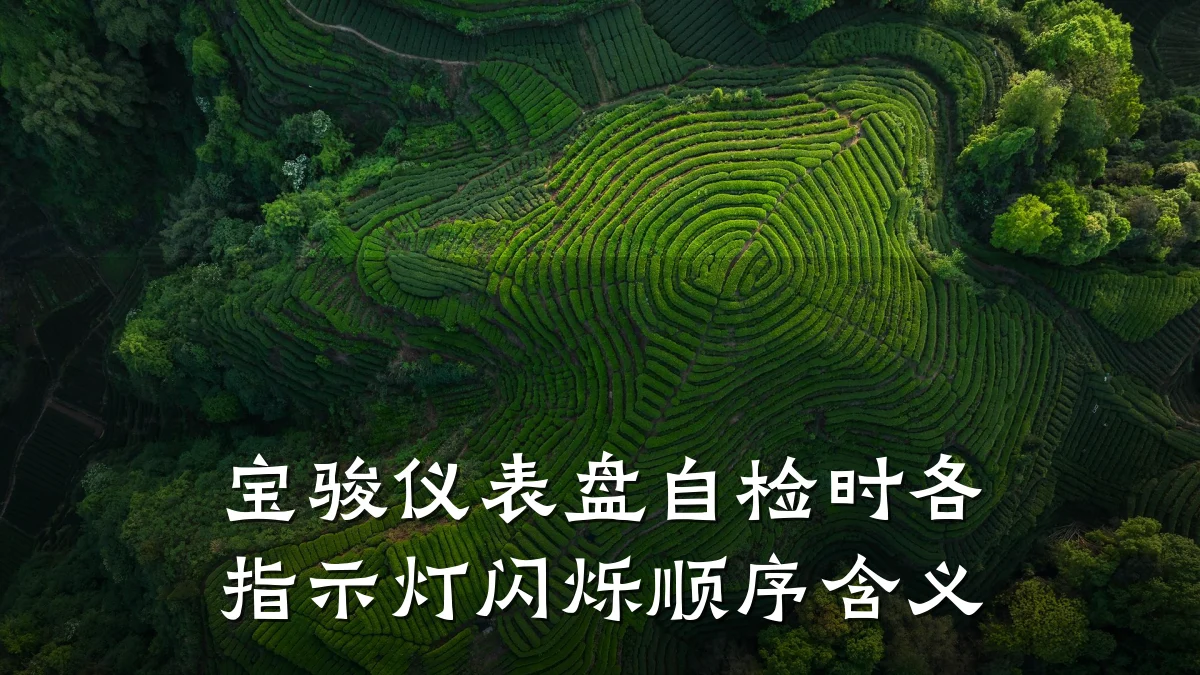 宝骏仪表盘自检时各指示灯闪烁顺序含义