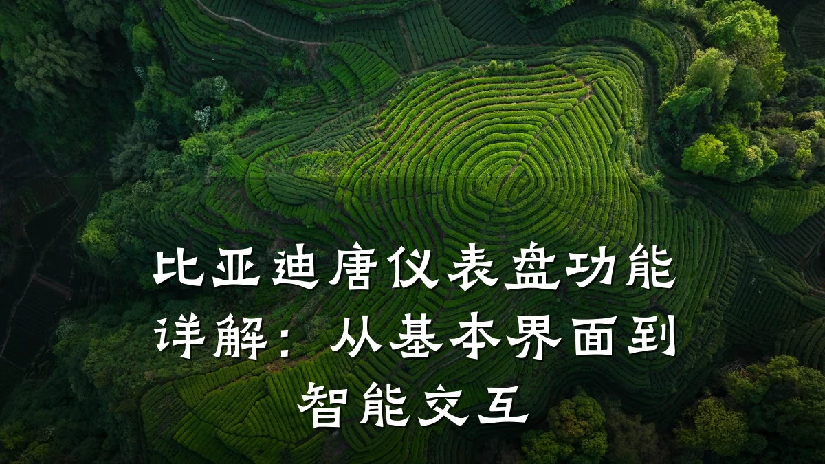比亚迪唐仪表盘功能详解：从基本界面到智能交互