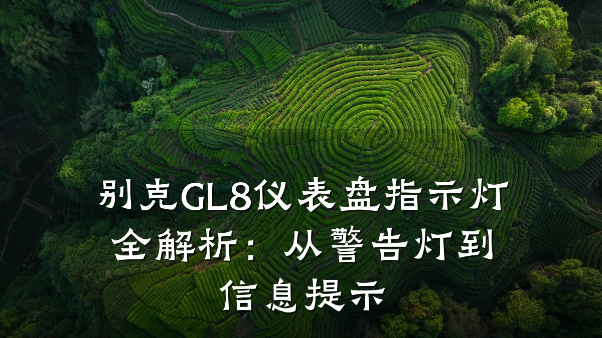 别克GL8仪表盘指示灯全解析：从警告灯到信息提示