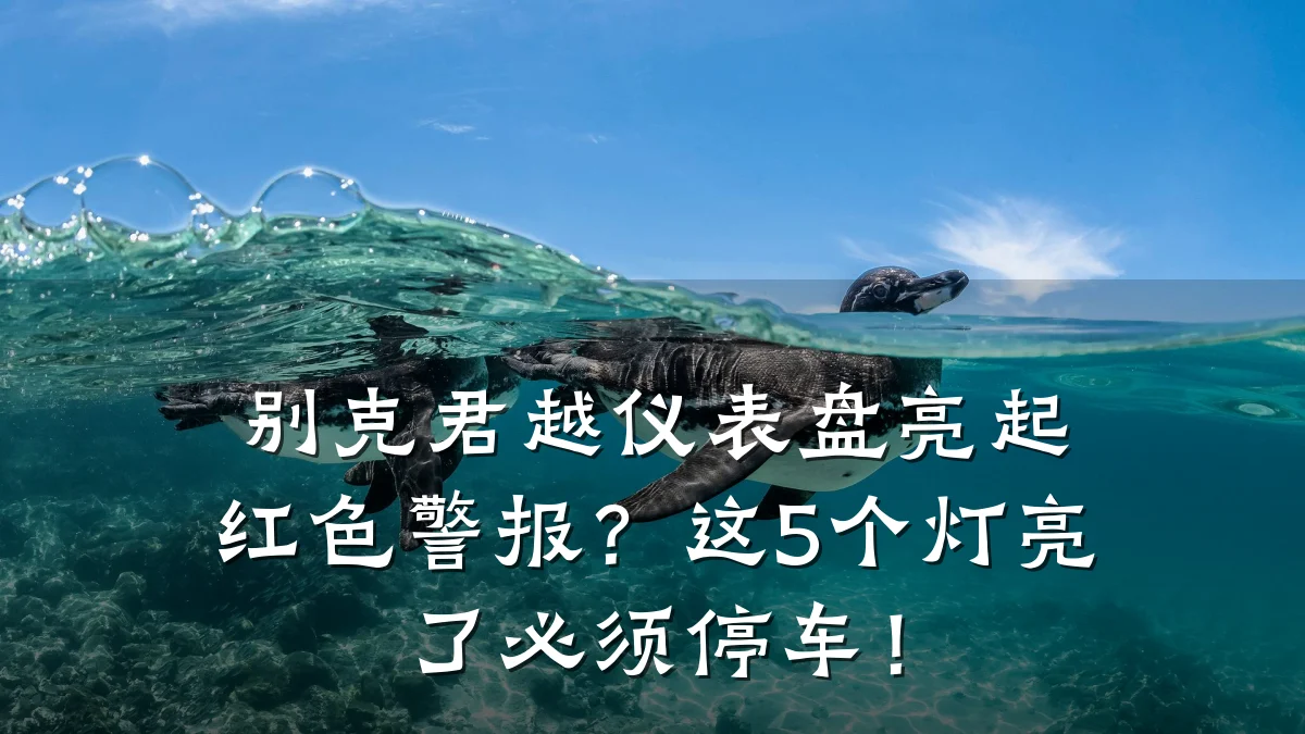别克君越仪表盘亮起红色警报？这5个灯亮了必须停车！