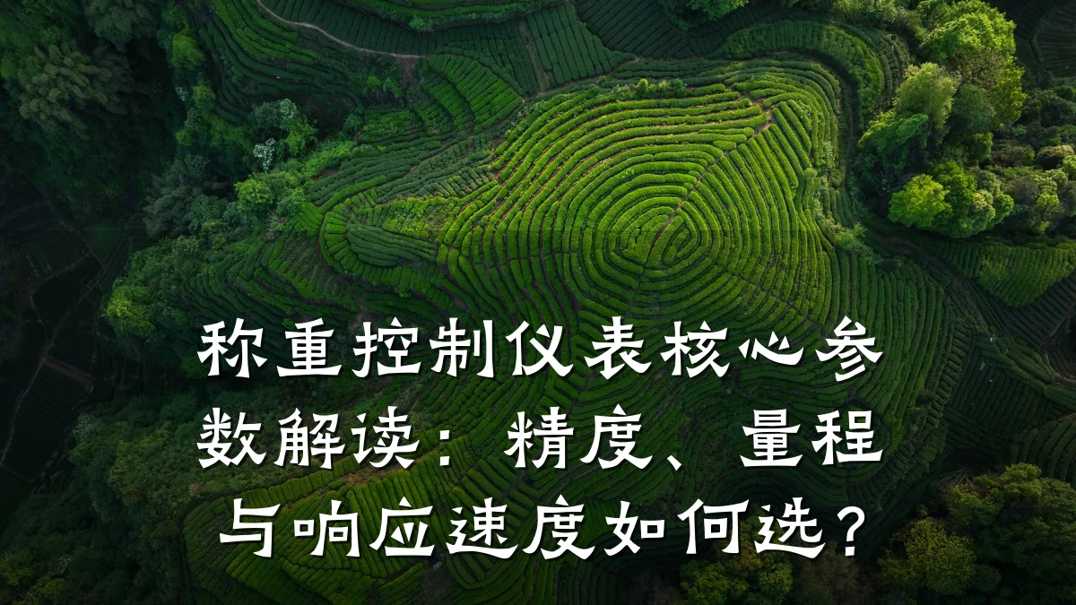 称重控制仪表核心参数解读：精度、量程与响应速度如何选？