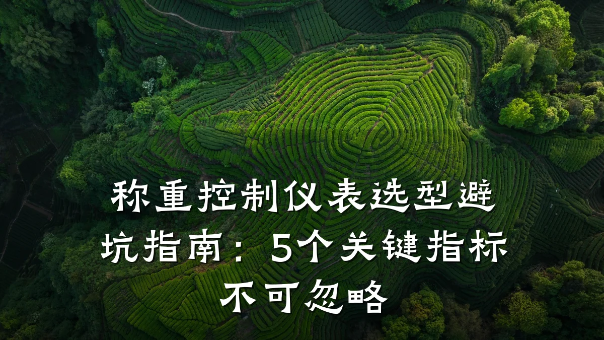 称重控制仪表选型避坑指南：5个关键指标不可忽略