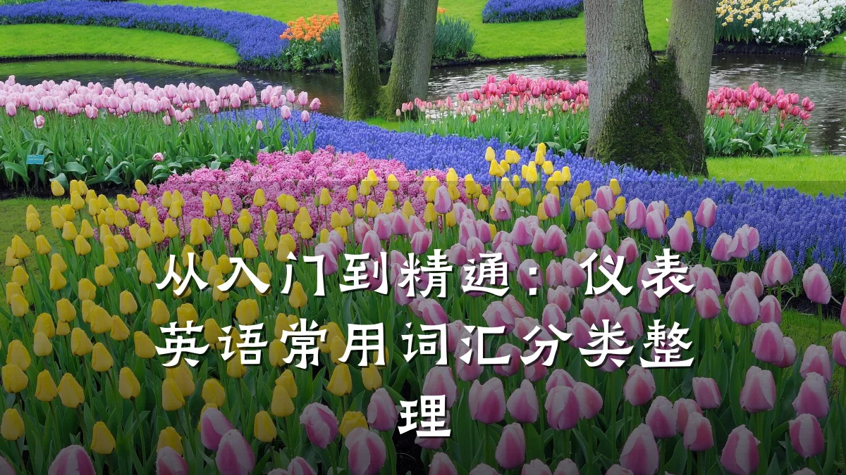从入门到精通：仪表英语常用词汇分类整理