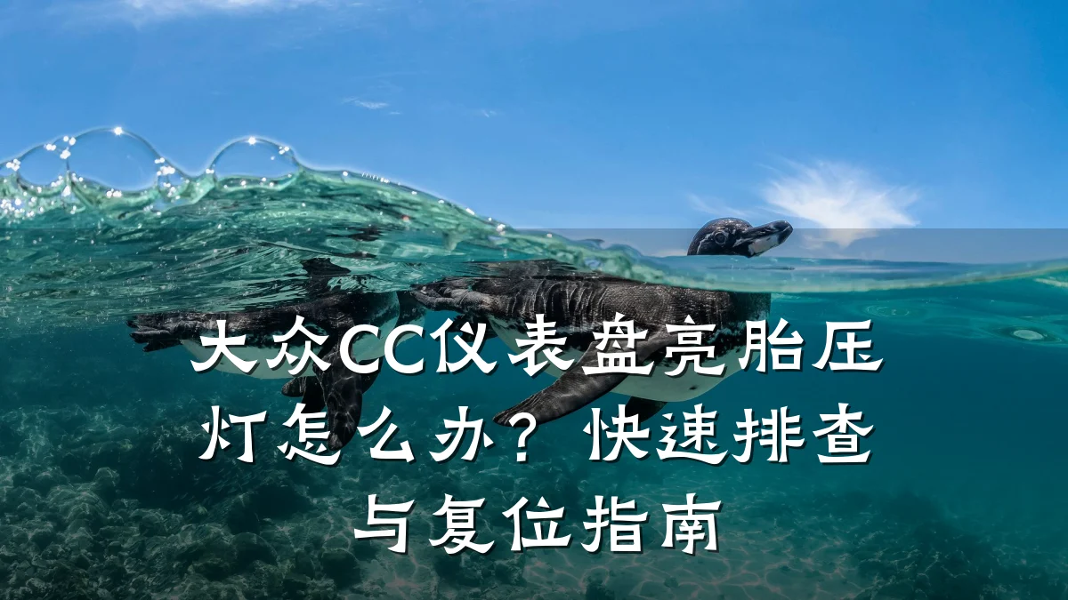 大众CC仪表盘亮胎压灯怎么办?快速排查与复位指南