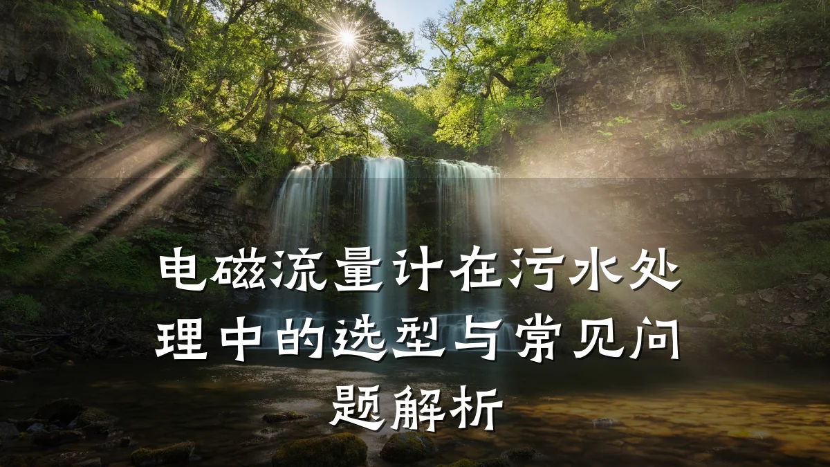电磁流量计在污水处理中的选型与常见问题解析