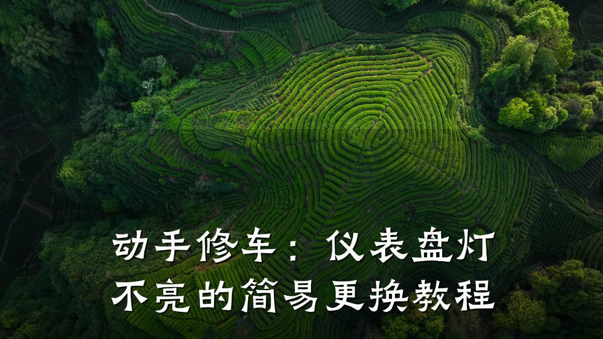 动手修车:仪表盘灯不亮的简易更换教程