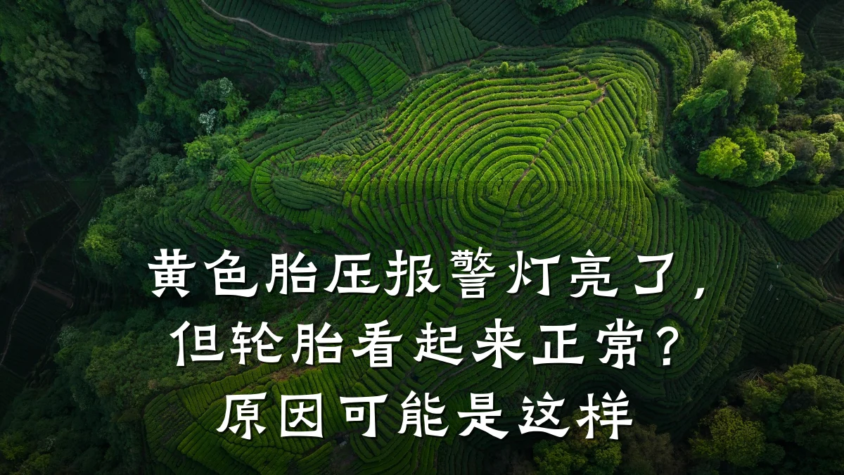 黄色胎压报警灯亮了,但轮胎看起来正常?原因可能是这样