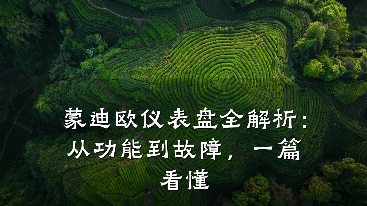 蒙迪欧仪表盘全解析:从功能到故障,一篇看懂