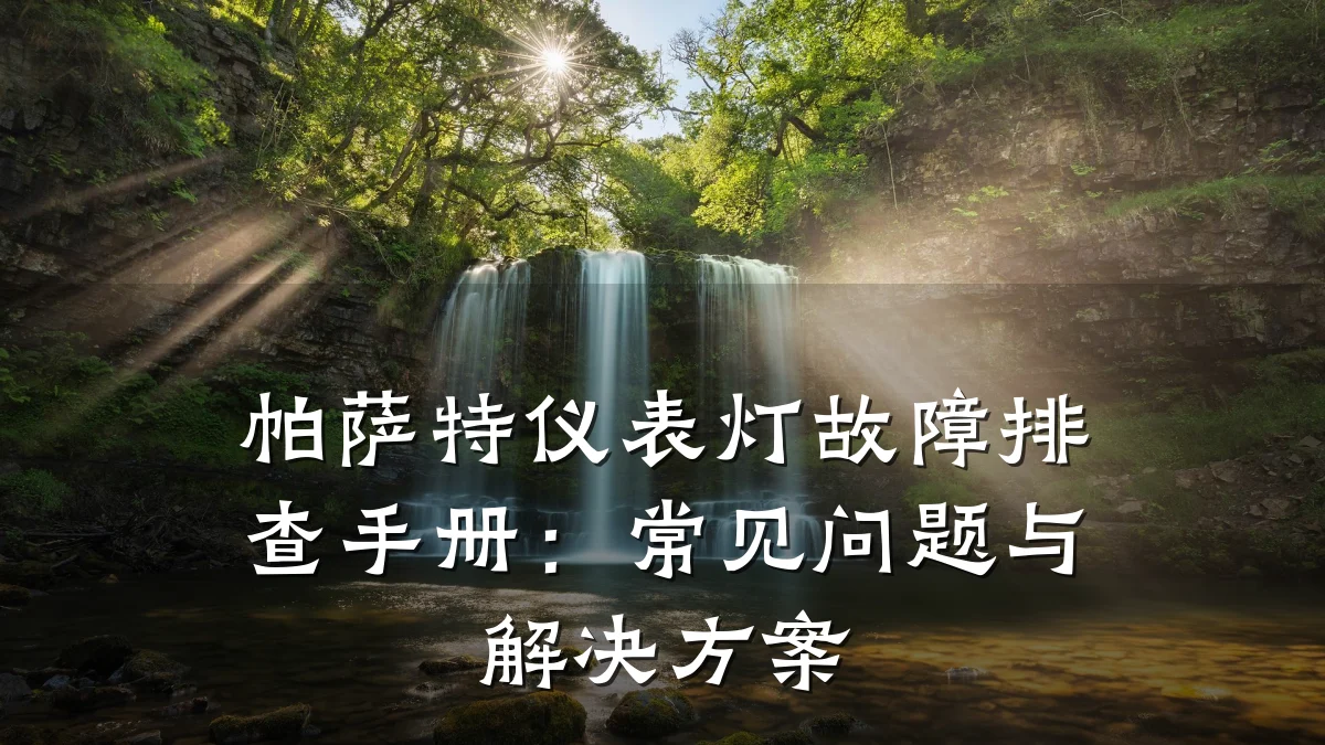 帕萨特仪表灯故障排查手册：常见问题与解决方案