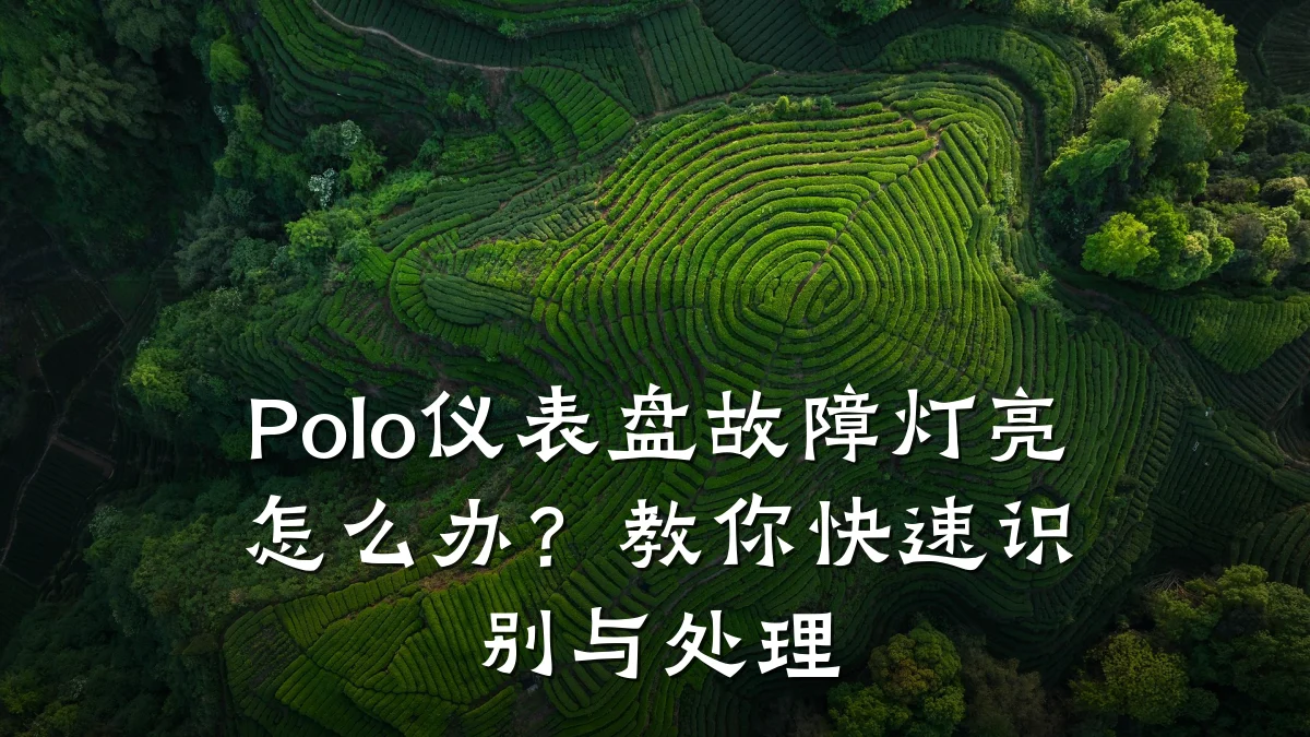 Polo仪表盘故障灯亮怎么办？教你快速识别与处理