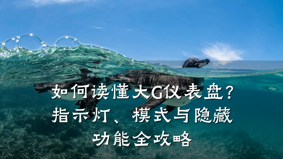 如何读懂大G仪表盘?指示灯、模式与隐藏功能全攻略