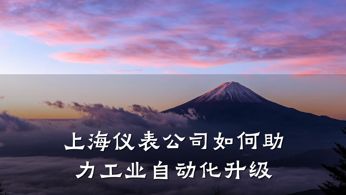 上海仪表公司如何助力工业自动化升级