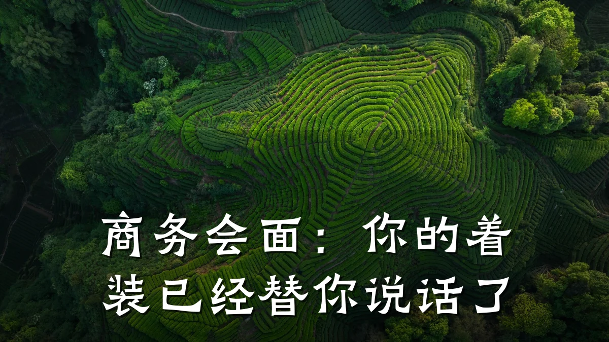 商务会面:你的着装已经替你说话了